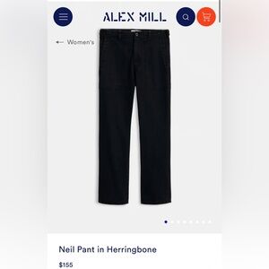 Alex Mill Neil Pant in herringbone